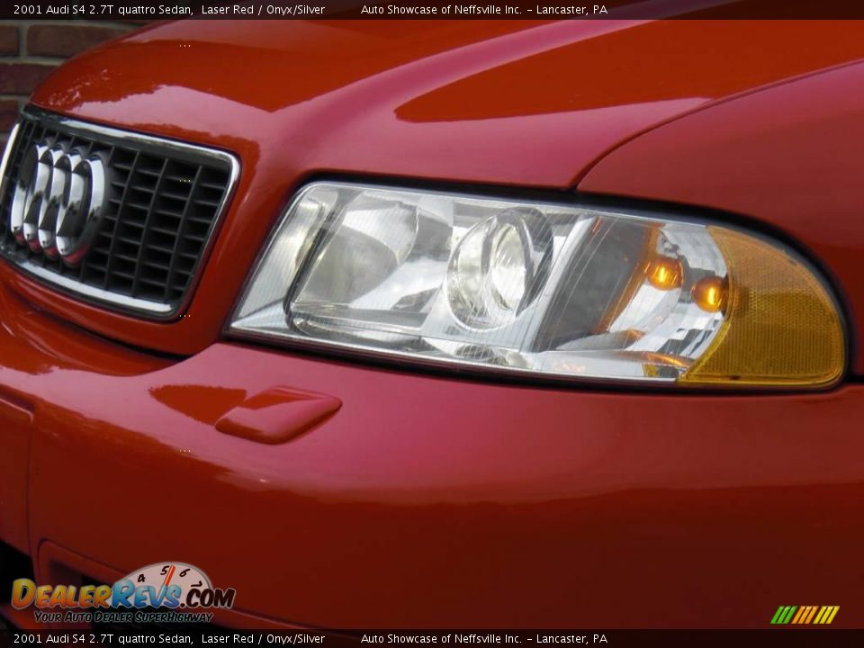 2001 Audi S4 2.7T quattro Sedan Laser Red / Onyx/Silver Photo #10