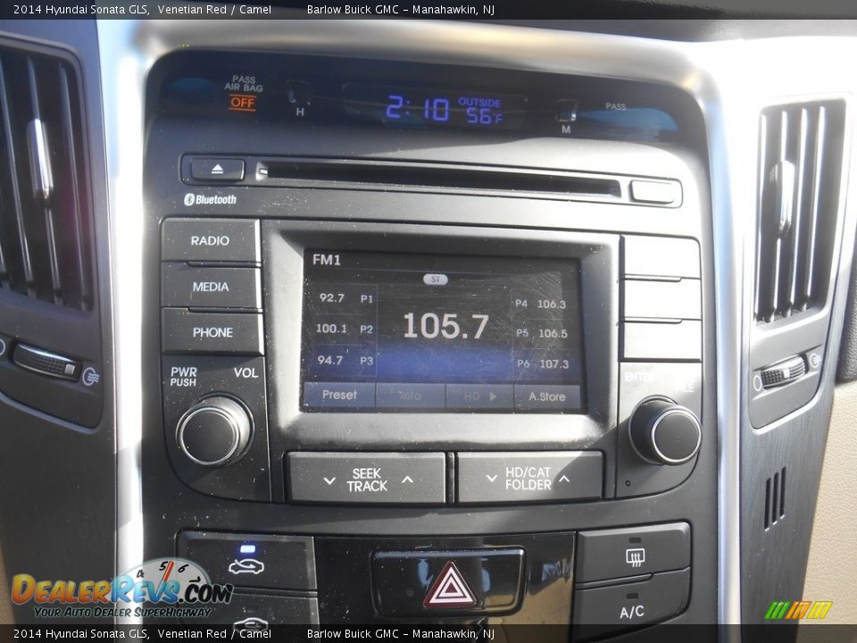 2014 Hyundai Sonata GLS Venetian Red / Camel Photo #23