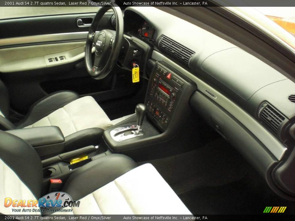2001 Audi S4 2.7T quattro Sedan Laser Red / Onyx/Silver Photo #14