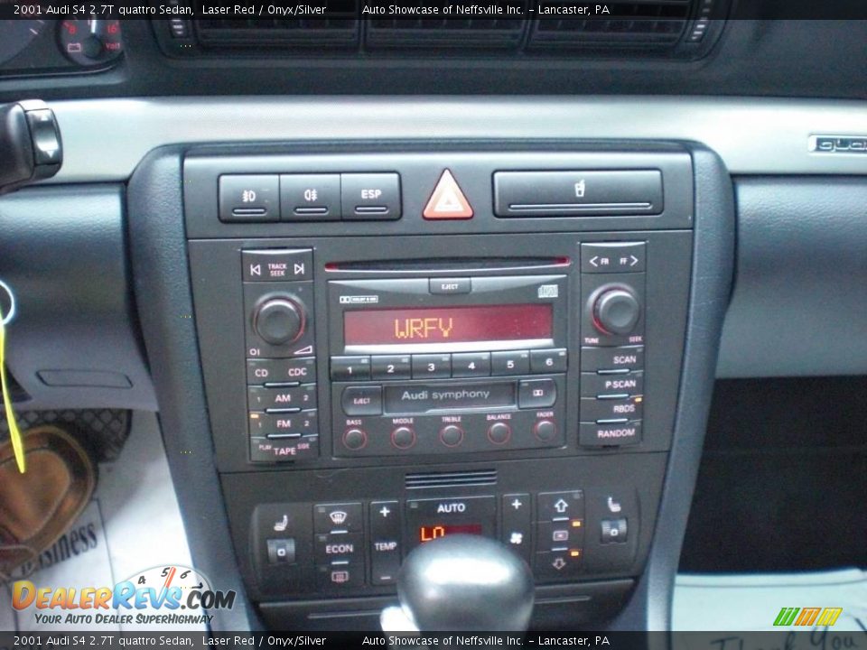 2001 Audi S4 2.7T quattro Sedan Laser Red / Onyx/Silver Photo #16
