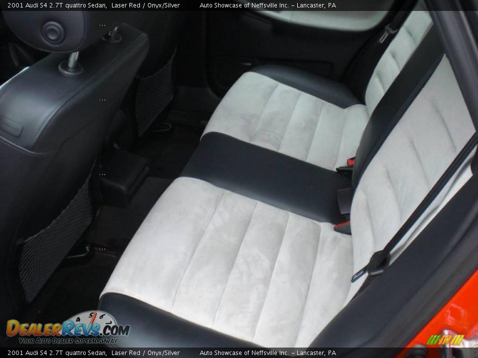 2001 Audi S4 2.7T quattro Sedan Laser Red / Onyx/Silver Photo #18