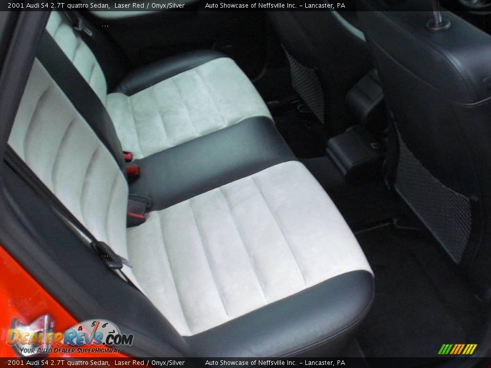 2001 Audi S4 2.7T quattro Sedan Laser Red / Onyx/Silver Photo #19
