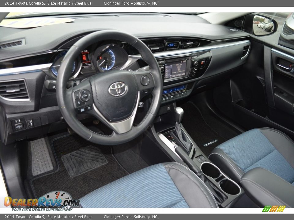 2014 Toyota Corolla S Slate Metallic / Steel Blue Photo #11