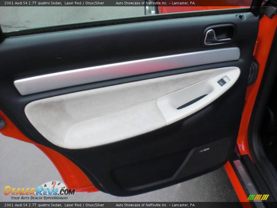 2001 Audi S4 2.7T quattro Sedan Laser Red / Onyx/Silver Photo #20