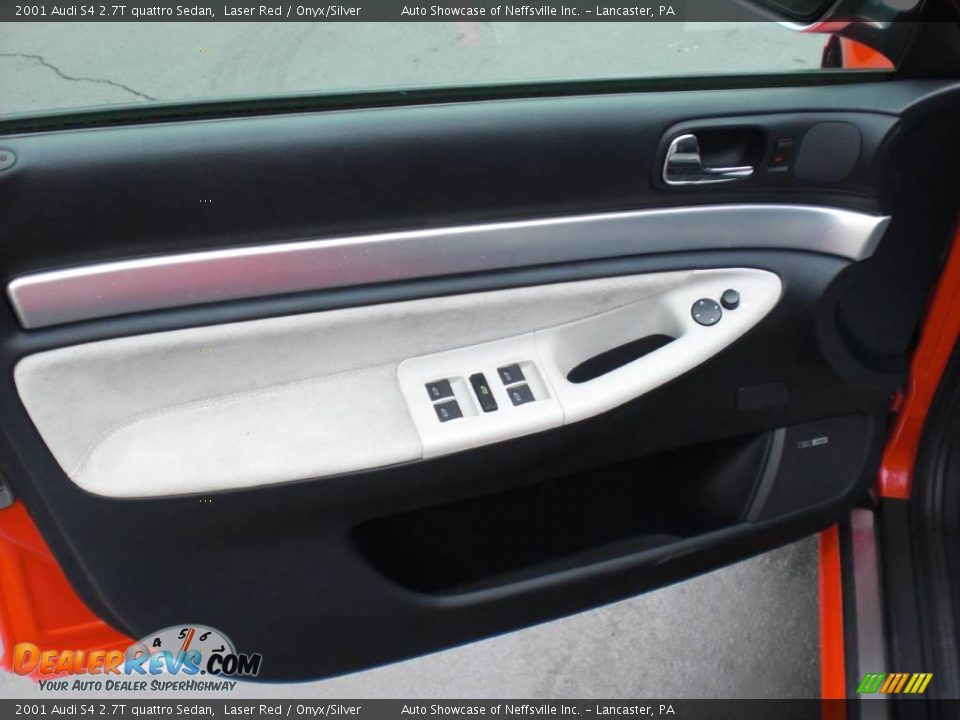 2001 Audi S4 2.7T quattro Sedan Laser Red / Onyx/Silver Photo #21