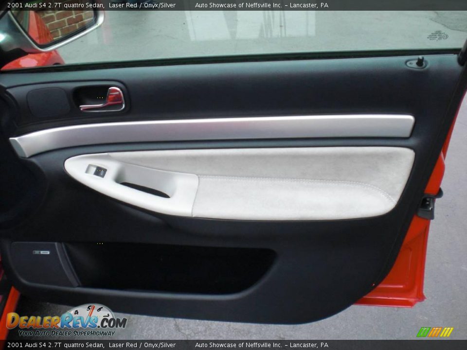 2001 Audi S4 2.7T quattro Sedan Laser Red / Onyx/Silver Photo #22