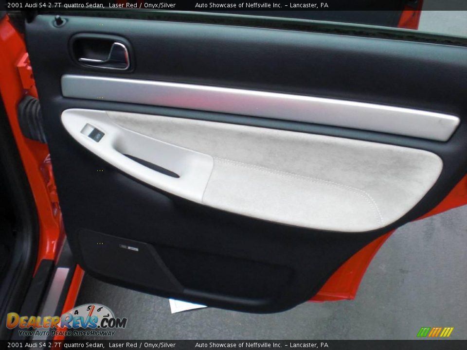2001 Audi S4 2.7T quattro Sedan Laser Red / Onyx/Silver Photo #23