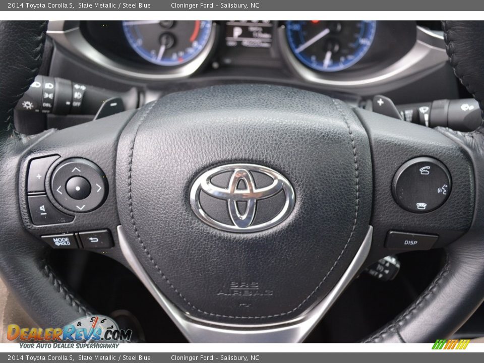 2014 Toyota Corolla S Slate Metallic / Steel Blue Photo #22