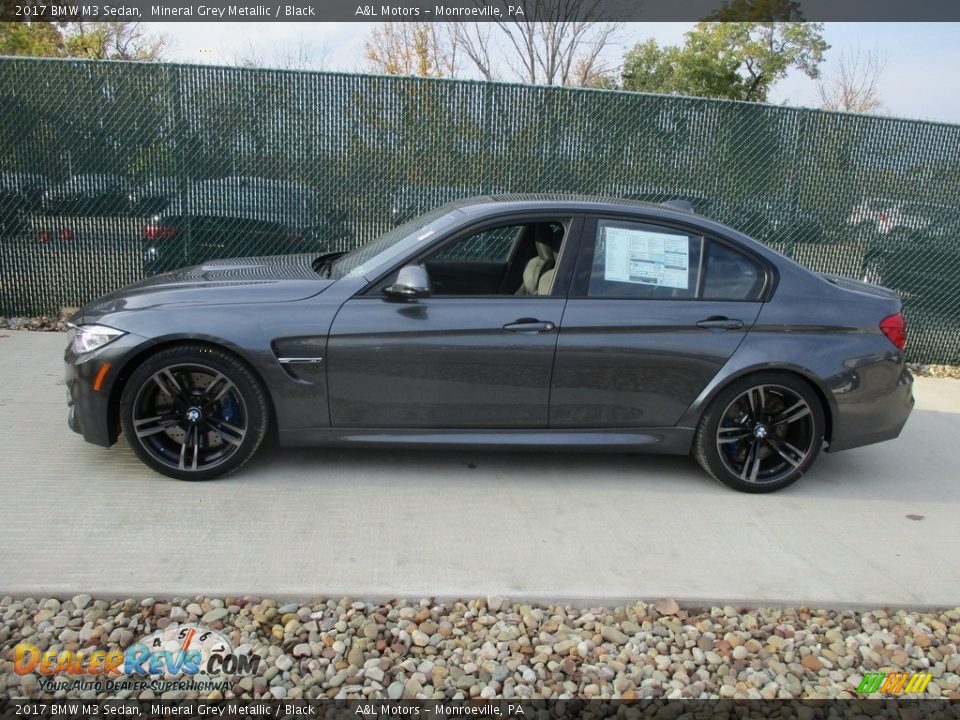 2017 BMW M3 Sedan Mineral Grey Metallic / Black Photo #8