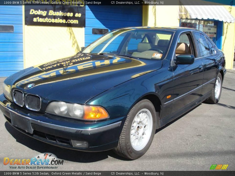 1999 BMW 5 Series 528i Sedan Oxford Green Metallic / Sand Beige Photo #1