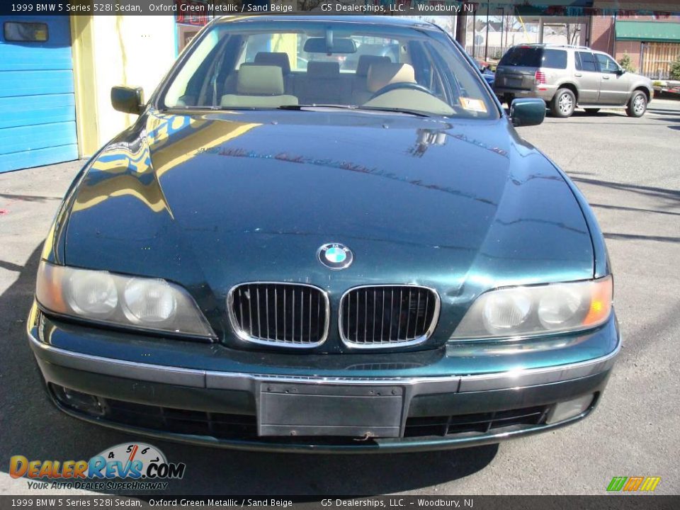 1999 BMW 5 Series 528i Sedan Oxford Green Metallic / Sand Beige Photo #2