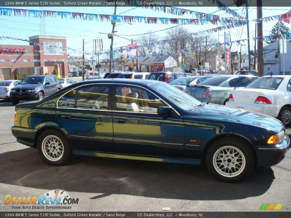 1999 BMW 5 Series 528i Sedan Oxford Green Metallic / Sand Beige Photo #4