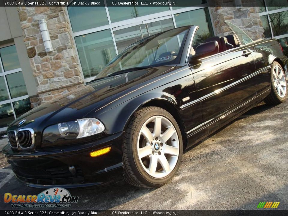 2003 BMW 3 Series 325i Convertible Jet Black / Black Photo #3
