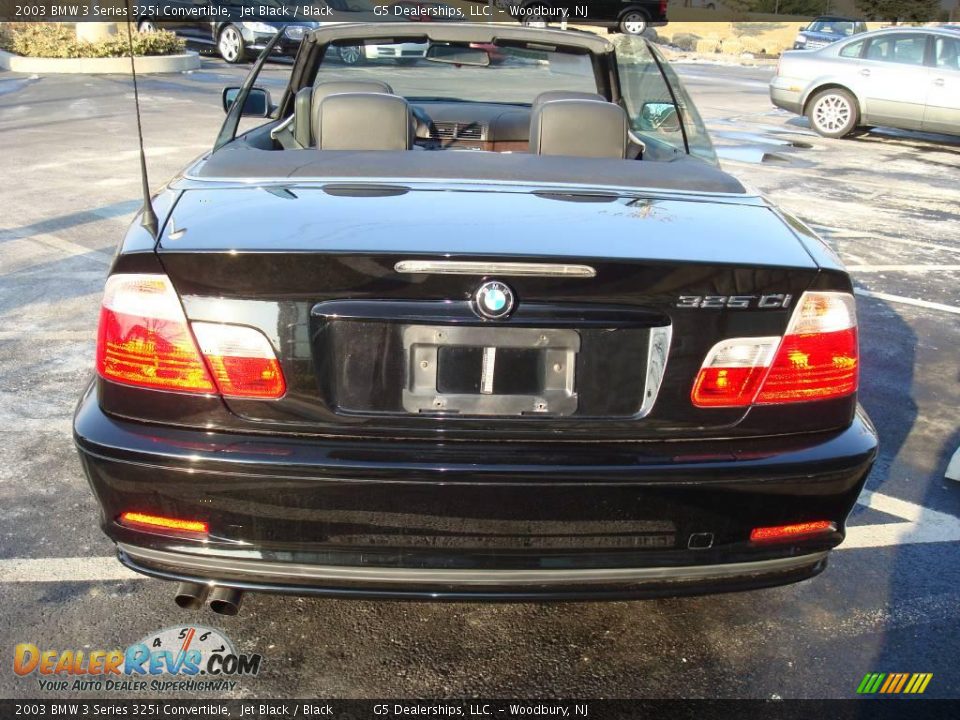 2003 BMW 3 Series 325i Convertible Jet Black / Black Photo #8