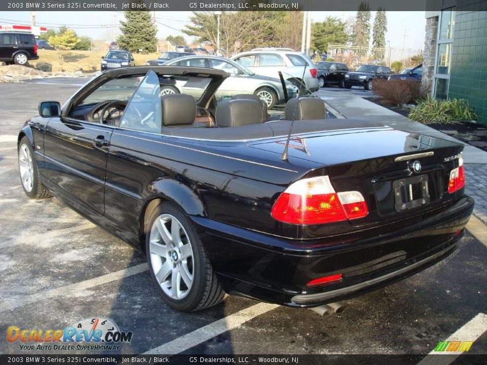 2003 BMW 3 Series 325i Convertible Jet Black / Black Photo #9