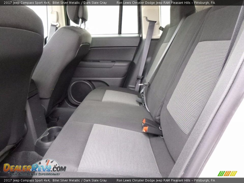 Rear Seat of 2017 Jeep Compass Sport 4x4 Photo #12