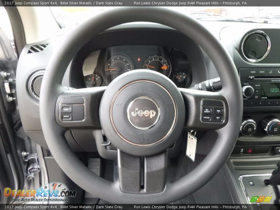 2017 Jeep Compass Sport 4x4 Steering Wheel Photo #16
