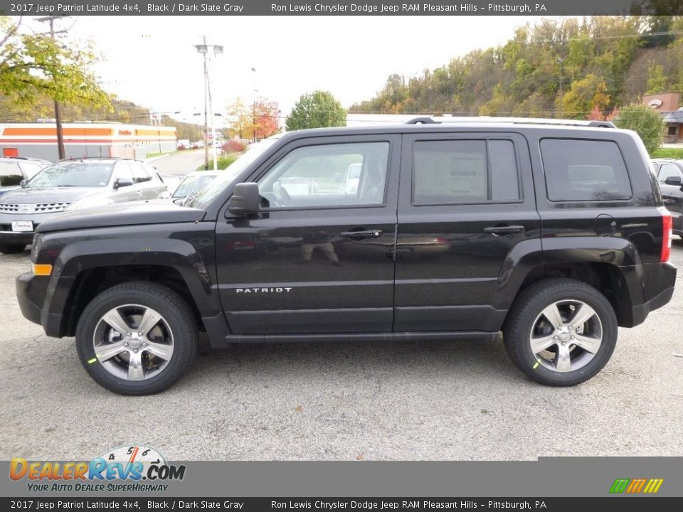 2017 Jeep Patriot Latitude 4x4 Black / Dark Slate Gray Photo #2