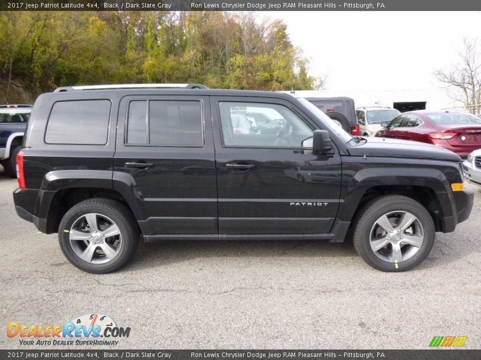 2017 Jeep Patriot Latitude 4x4 Black / Dark Slate Gray Photo #7