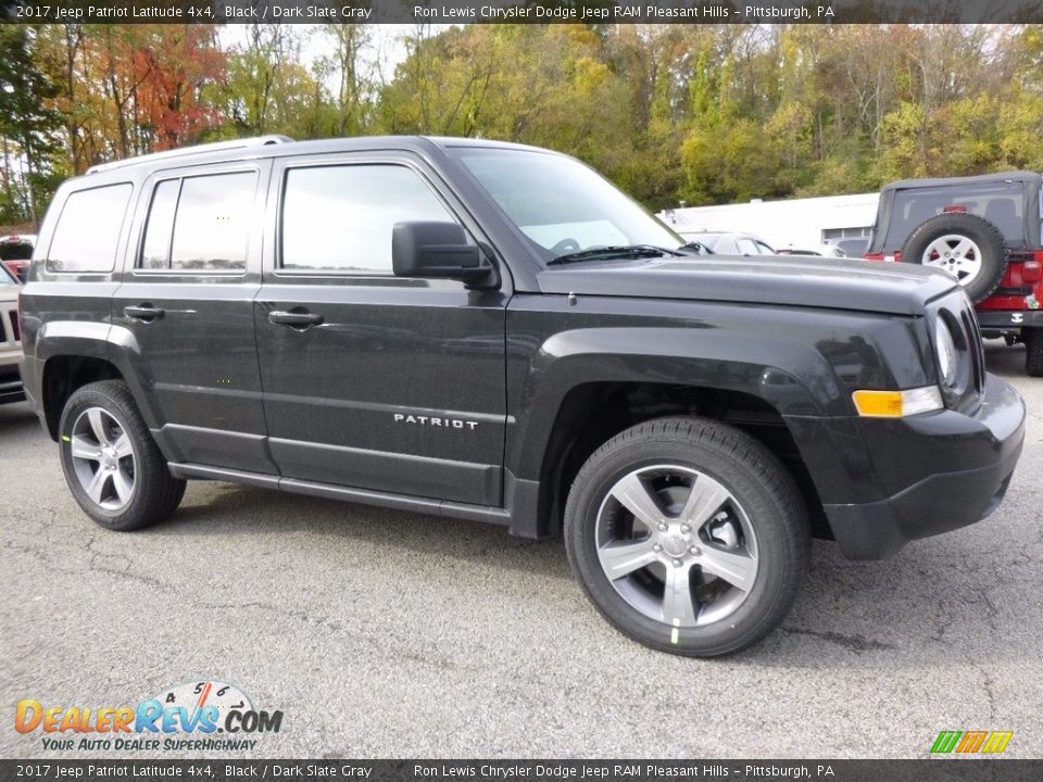 2017 Jeep Patriot Latitude 4x4 Black / Dark Slate Gray Photo #8