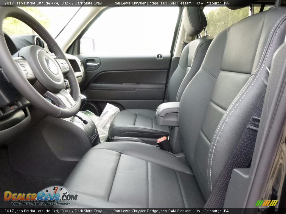 2017 Jeep Patriot Latitude 4x4 Black / Dark Slate Gray Photo #11