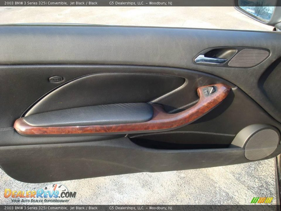 2003 BMW 3 Series 325i Convertible Jet Black / Black Photo #13