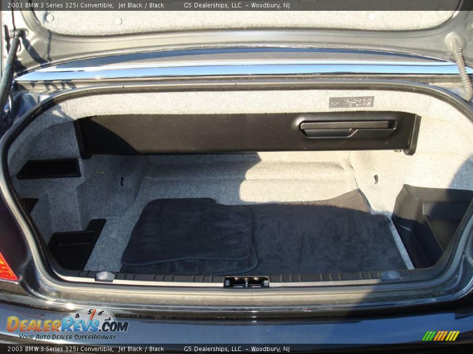 2003 BMW 3 Series 325i Convertible Jet Black / Black Photo #16
