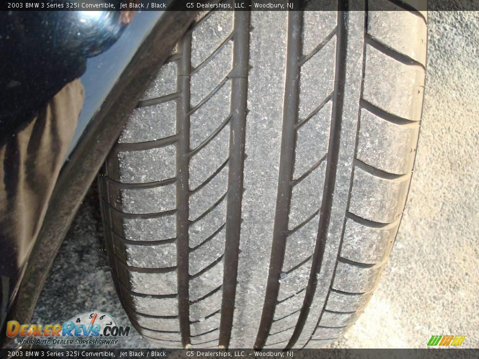 2003 BMW 3 Series 325i Convertible Jet Black / Black Photo #19