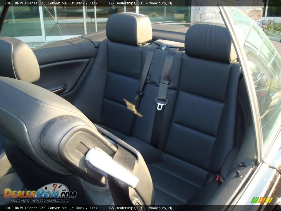 2003 BMW 3 Series 325i Convertible Jet Black / Black Photo #20