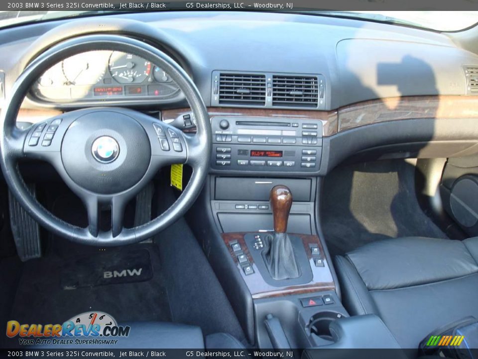 2003 BMW 3 Series 325i Convertible Jet Black / Black Photo #21