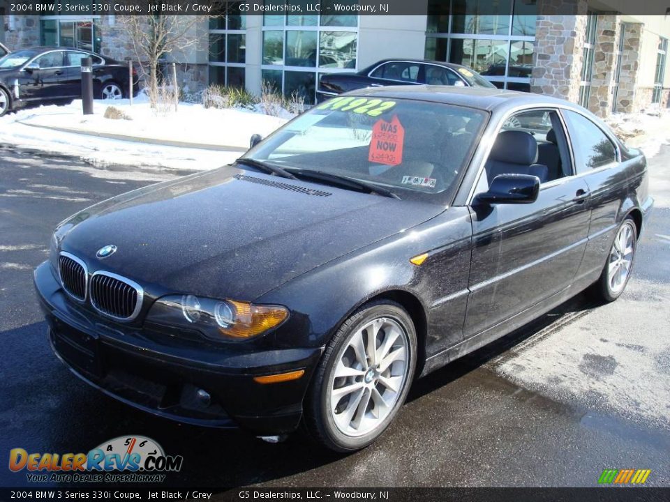 2004 BMW 3 Series 330i Coupe Jet Black / Grey Photo #1