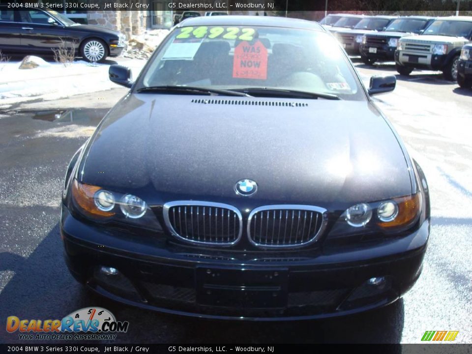 2004 BMW 3 Series 330i Coupe Jet Black / Grey Photo #2