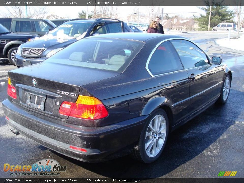 2004 BMW 3 Series 330i Coupe Jet Black / Grey Photo #5