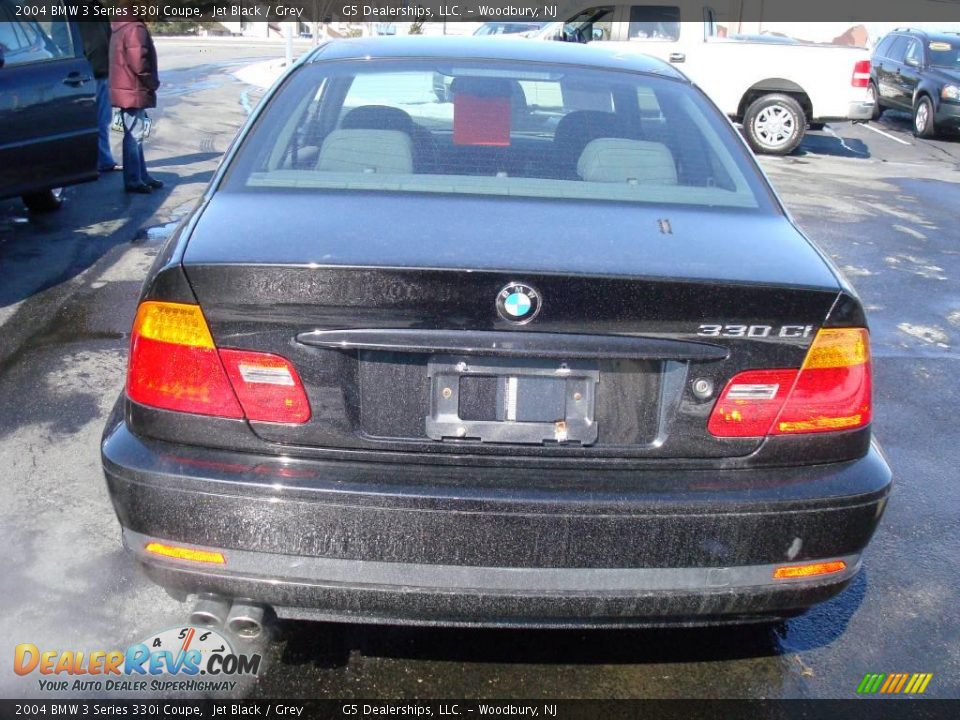 2004 BMW 3 Series 330i Coupe Jet Black / Grey Photo #6