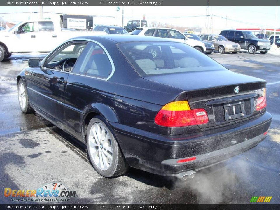 2004 BMW 3 Series 330i Coupe Jet Black / Grey Photo #7