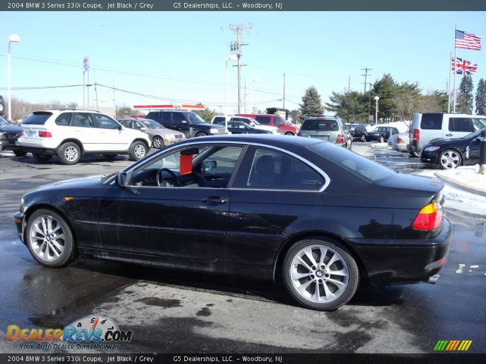 2004 BMW 3 Series 330i Coupe Jet Black / Grey Photo #8