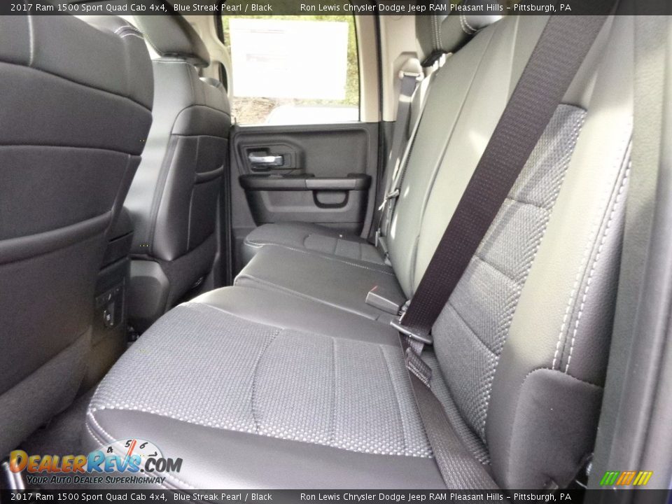 Rear Seat of 2017 Ram 1500 Sport Quad Cab 4x4 Photo #9