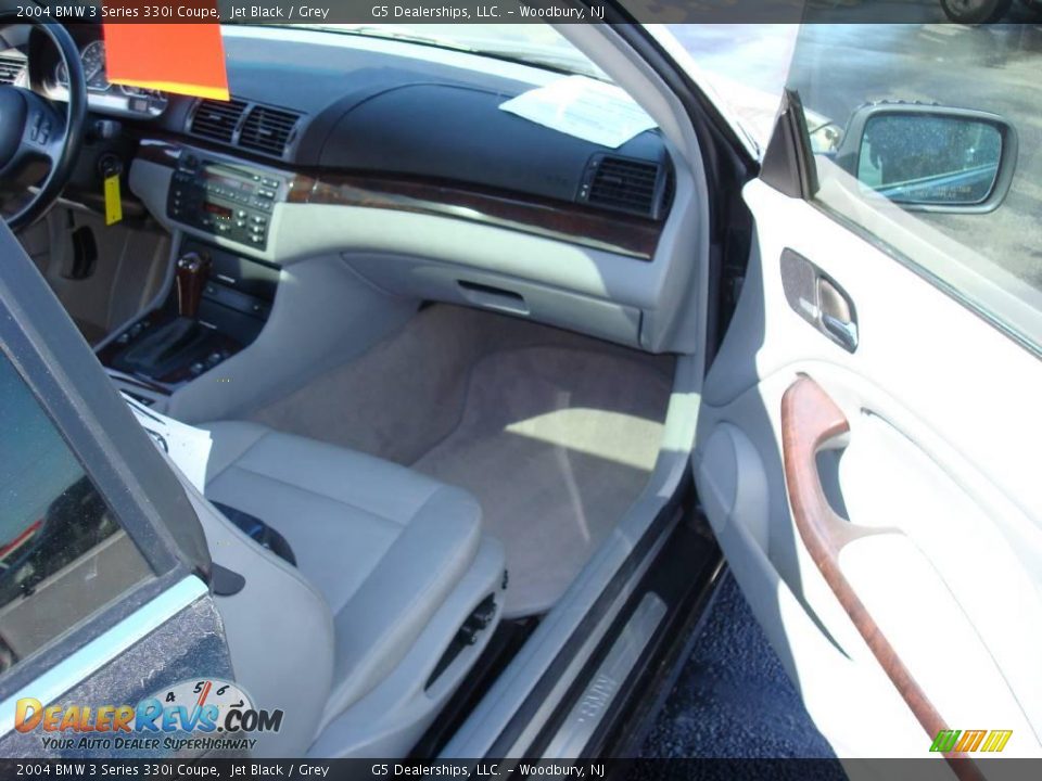 2004 BMW 3 Series 330i Coupe Jet Black / Grey Photo #12