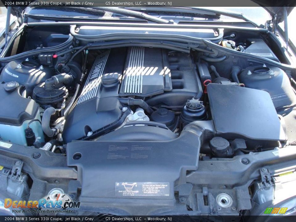 2004 BMW 3 Series 330i Coupe Jet Black / Grey Photo #14