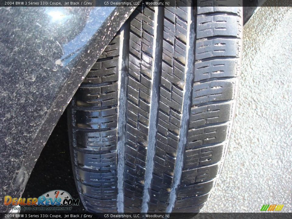 2004 BMW 3 Series 330i Coupe Jet Black / Grey Photo #16