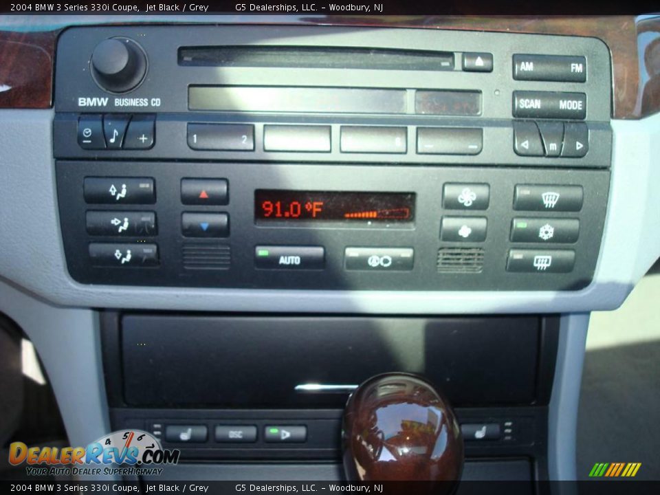 2004 BMW 3 Series 330i Coupe Jet Black / Grey Photo #19