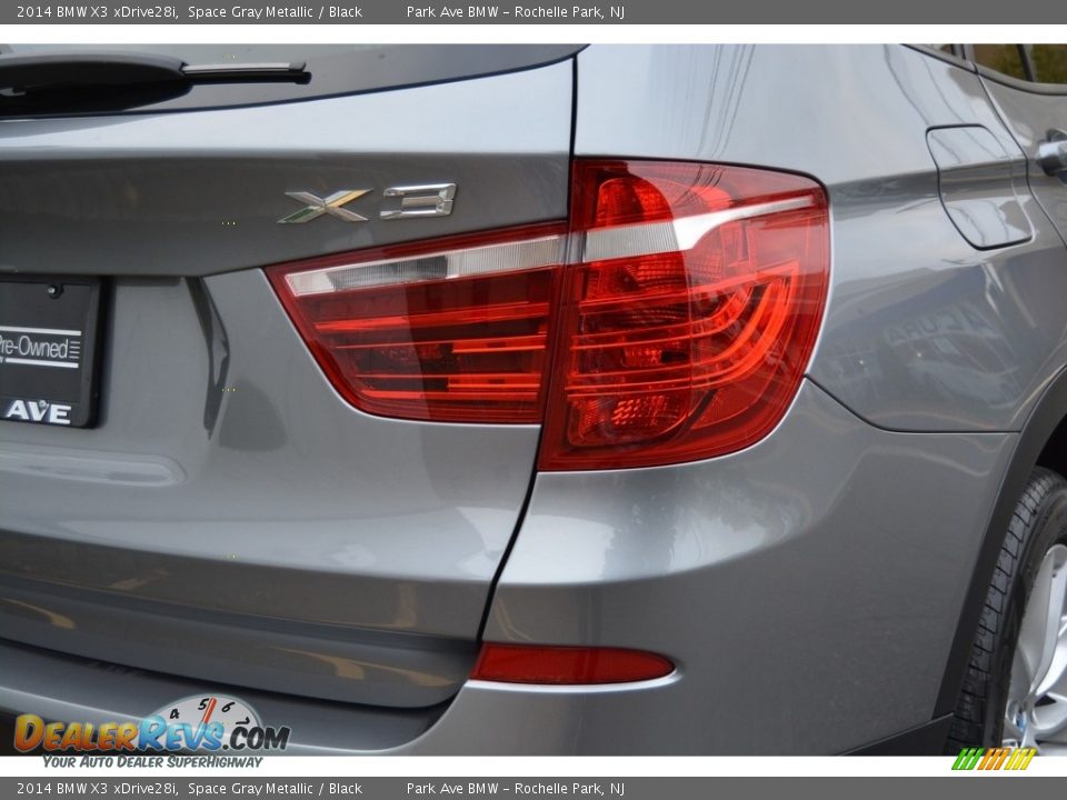 2014 BMW X3 xDrive28i Space Gray Metallic / Black Photo #23