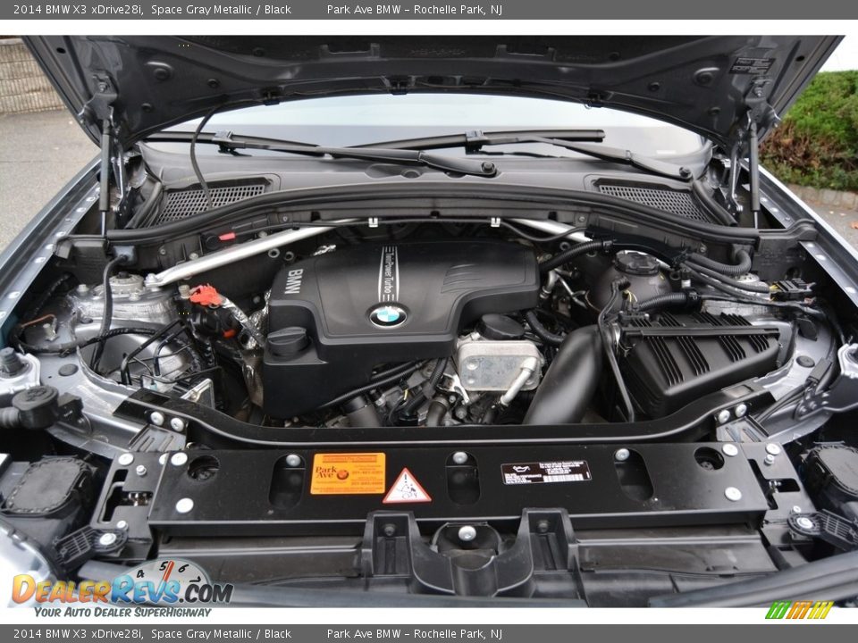 2014 BMW X3 xDrive28i Space Gray Metallic / Black Photo #30