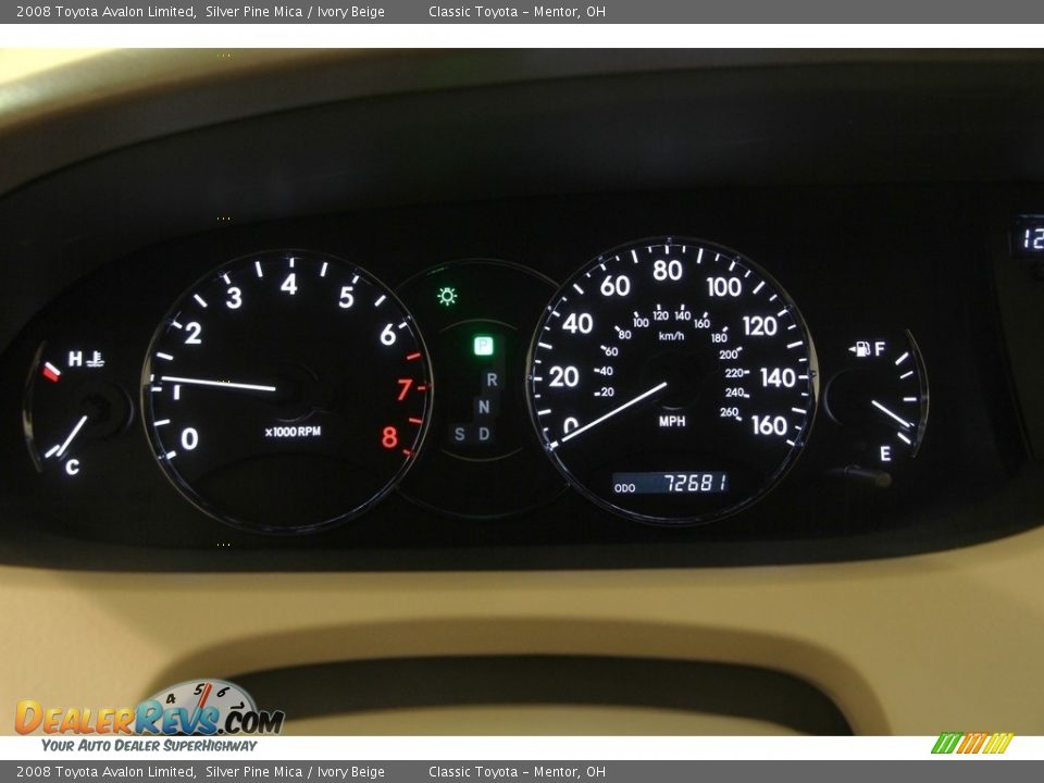 2008 Toyota Avalon Limited Silver Pine Mica / Ivory Beige Photo #10