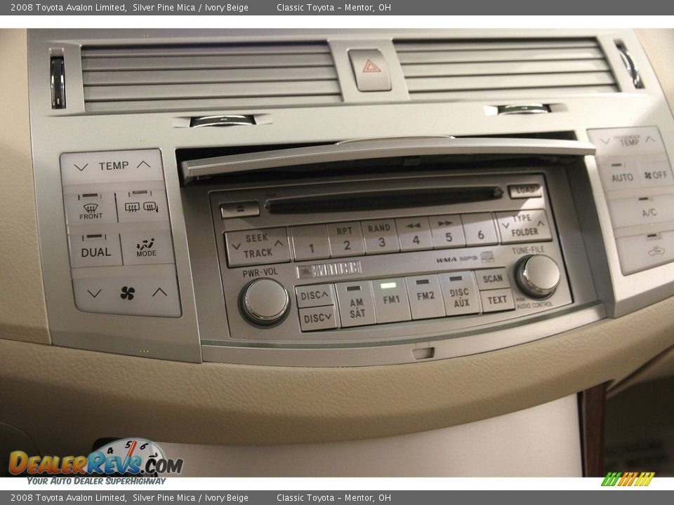 2008 Toyota Avalon Limited Silver Pine Mica / Ivory Beige Photo #13