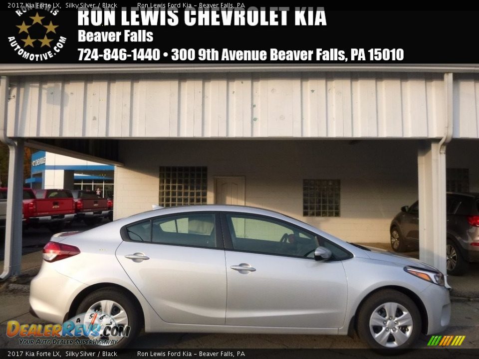 2017 Kia Forte LX Silky Silver / Black Photo #1