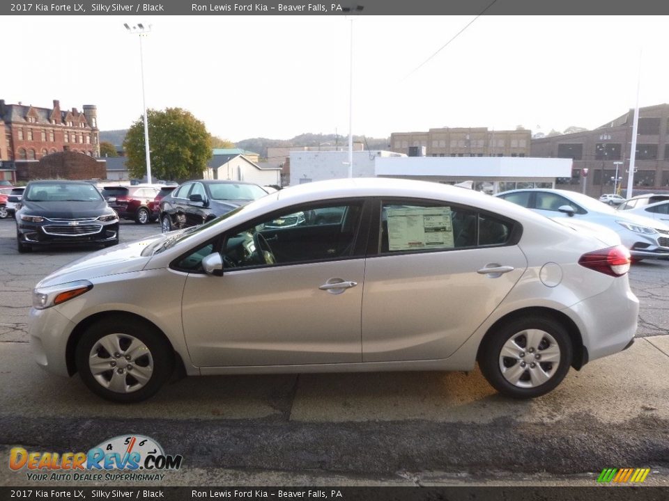 2017 Kia Forte LX Silky Silver / Black Photo #6