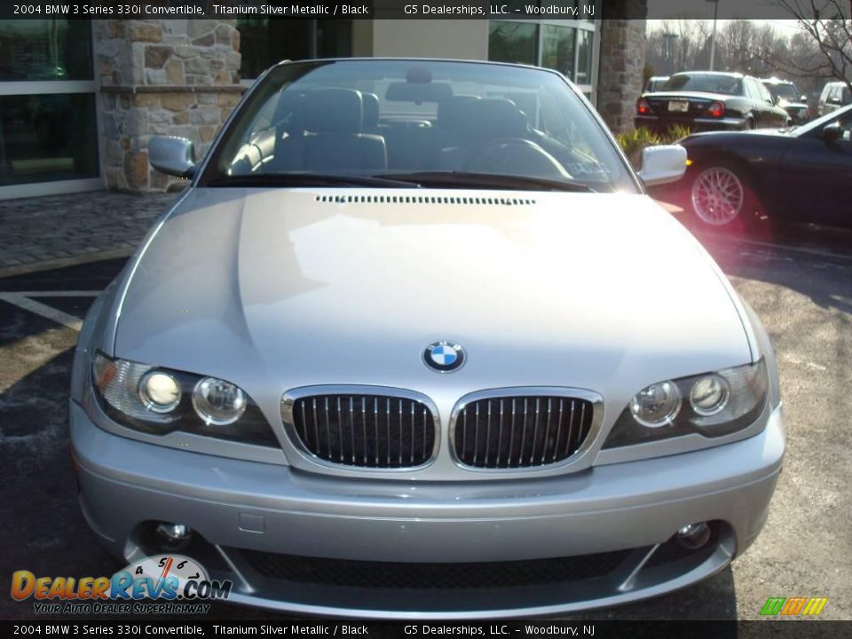2004 BMW 3 Series 330i Convertible Titanium Silver Metallic / Black Photo #4