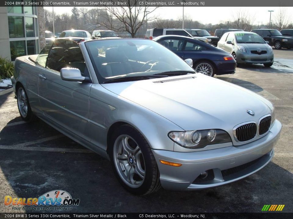 2004 BMW 3 Series 330i Convertible Titanium Silver Metallic / Black Photo #5