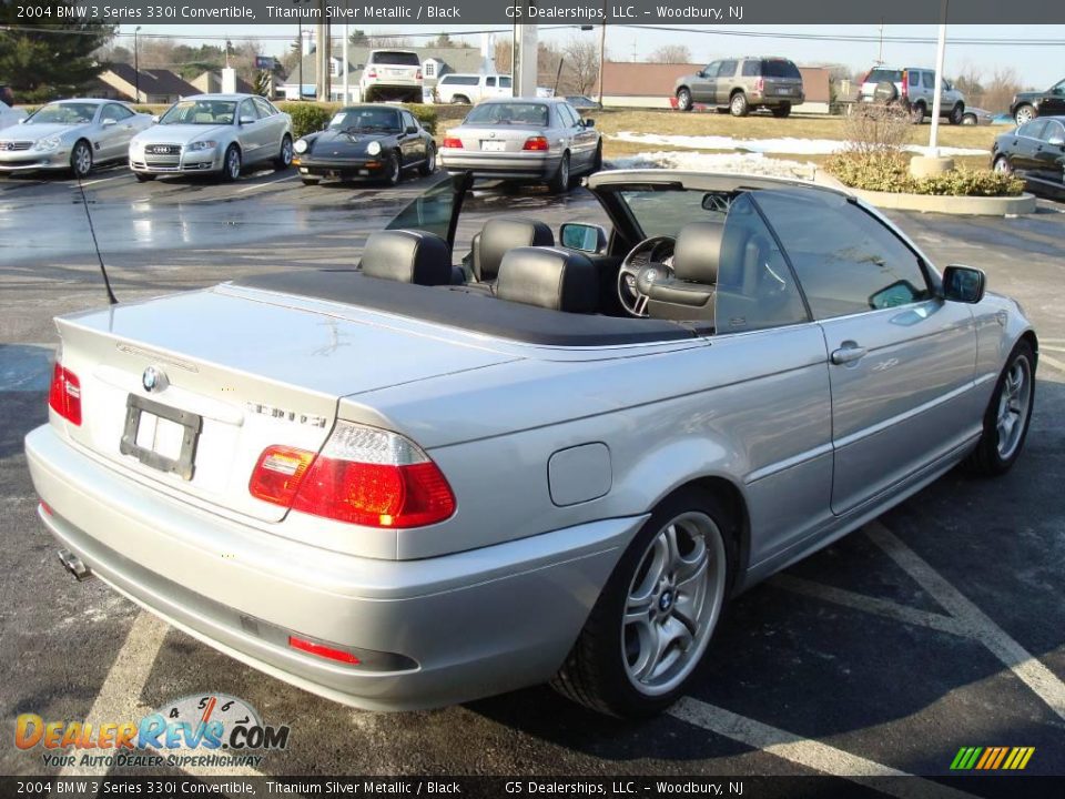 2004 BMW 3 Series 330i Convertible Titanium Silver Metallic / Black Photo #7